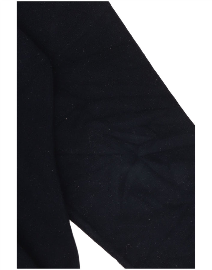 Champion Womens Zip Neck Fleece Jumper UK 14 Medium Navy Blue