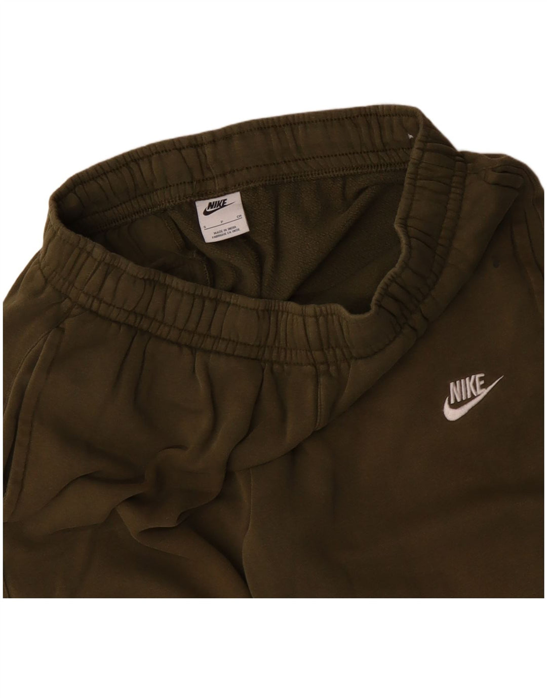 NIKE Mens Tracksuit Trousers Joggers Small  Khaki Cotton