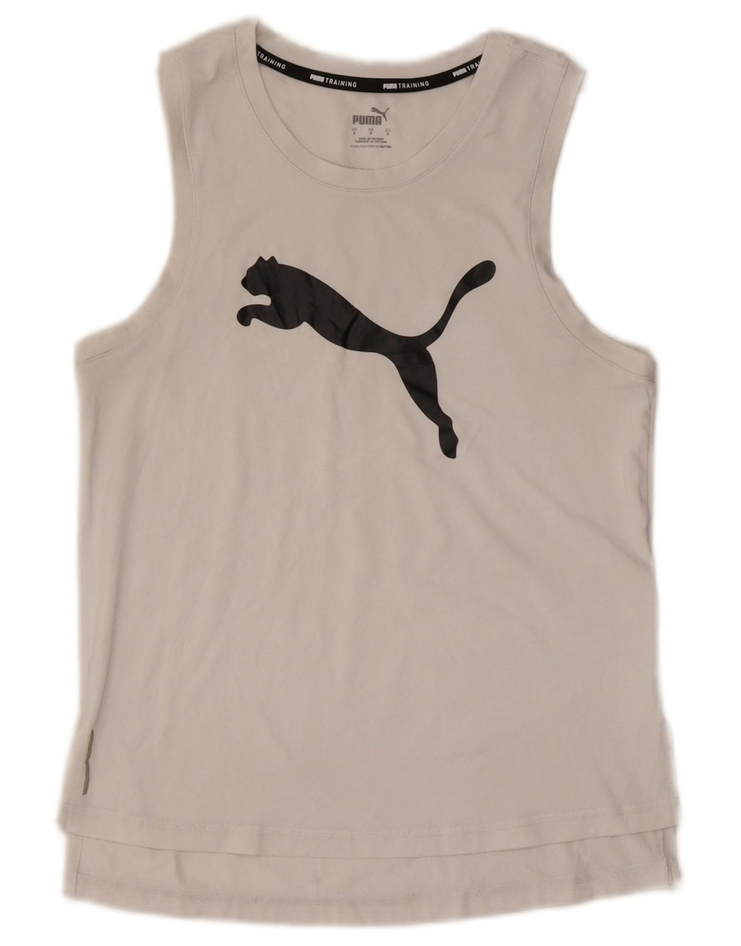 Puma Mens Graphic Vest Top Small White Polyester