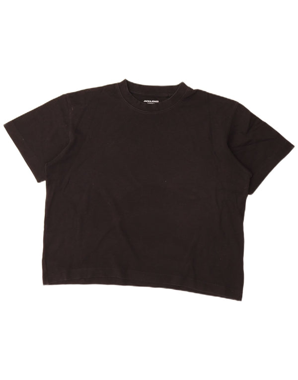 Jack & Jones Mens Loose Fit T-Shirt Top Small Black