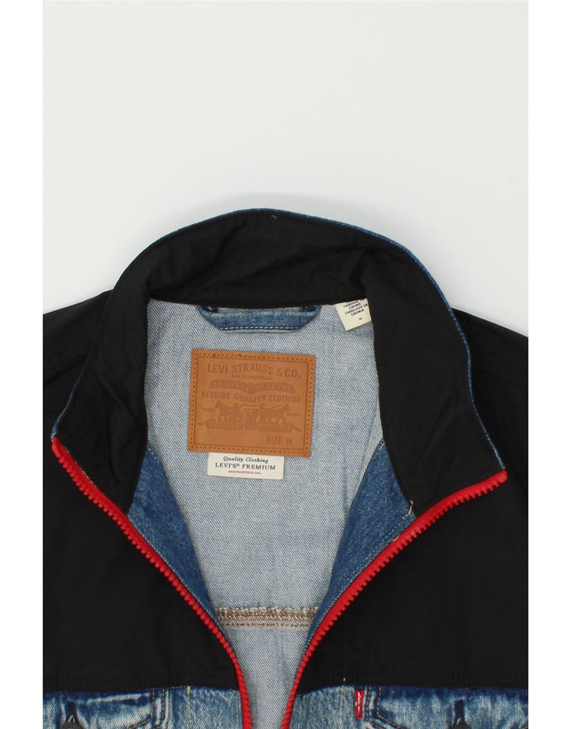 LEVI'S Mens Denim Jacket UK 38 Medium Blue Colourblock Cotton | Vintage Levi's | Thrift | Second-Hand Levi's | Used Clothing | Messina Hembry 