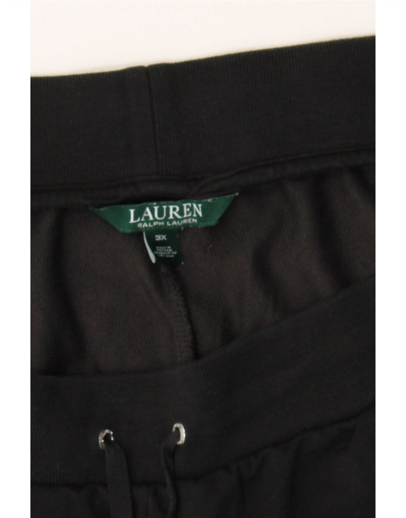 RALPH LAUREN Womens Tracksuit Trousers Joggers UK 22 3XL Black Cotton Vintage Ralph Lauren and Second-Hand Ralph Lauren from Messina Hembry 