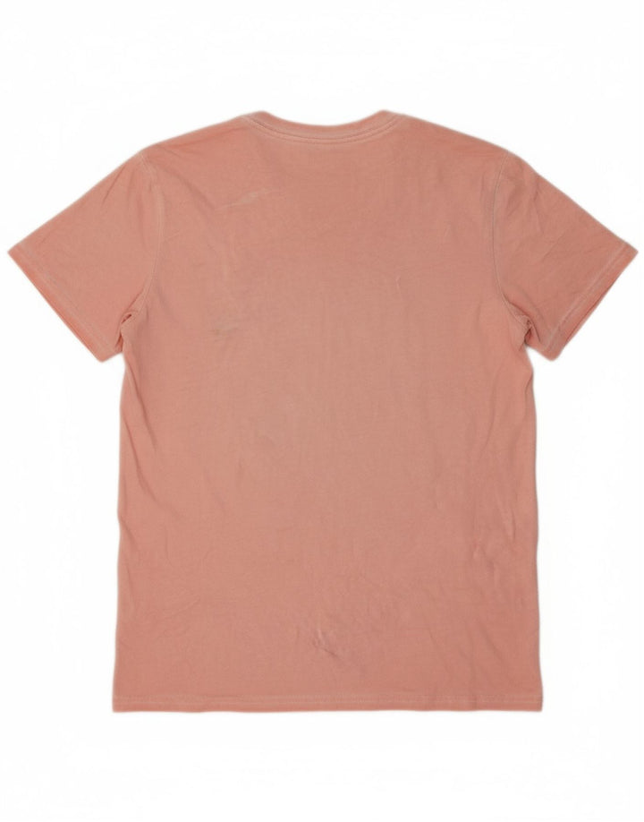 WRANGLER Mens Graphic T-Shirt Top Small Pink Cotton