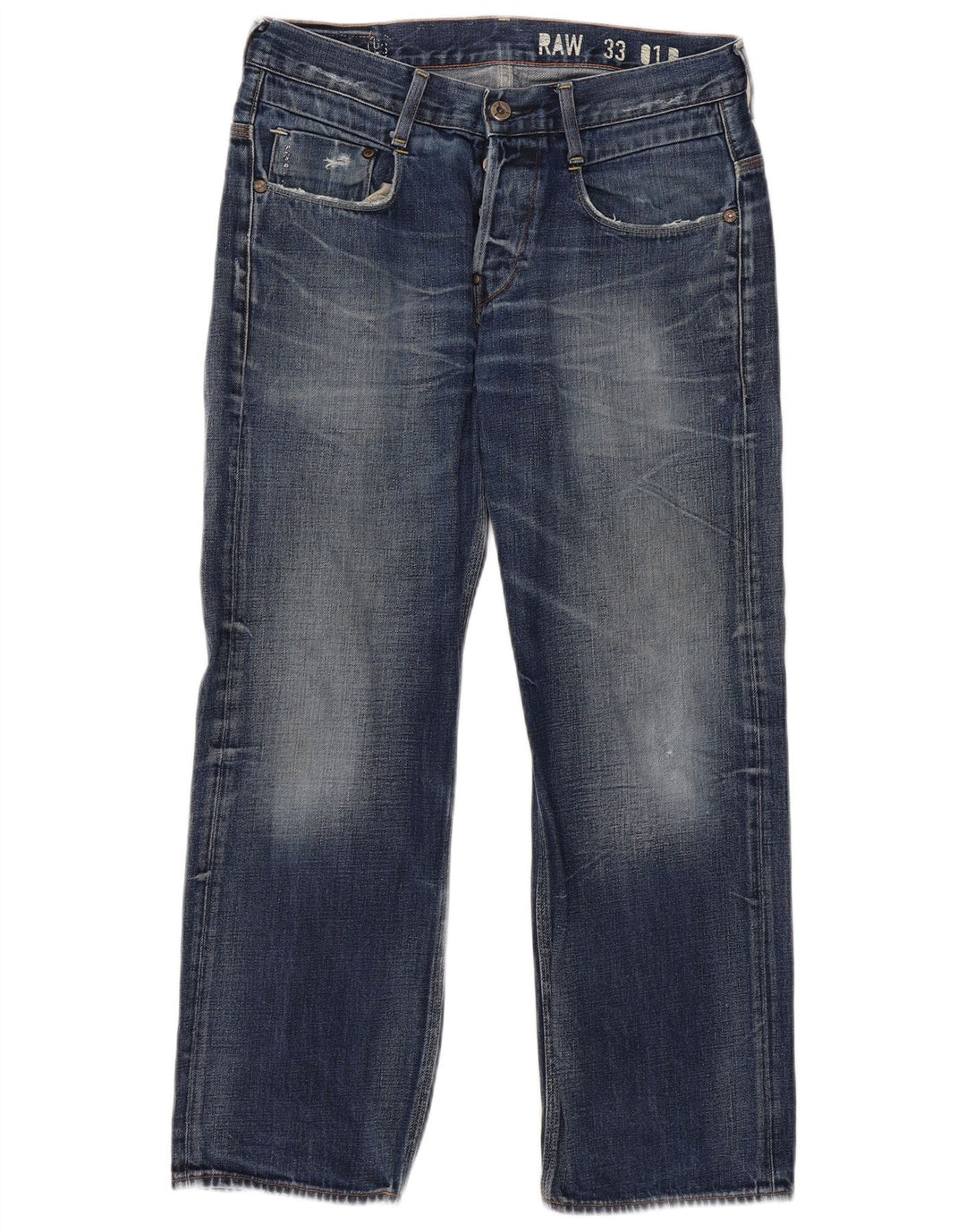 G-STAR Mens Straight Jeans W32 L28 Blue