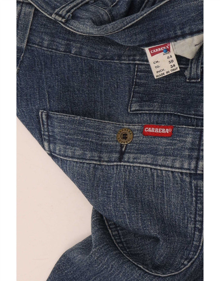 Carrera Mens Straight Jeans W34 L30 Blue Cotton