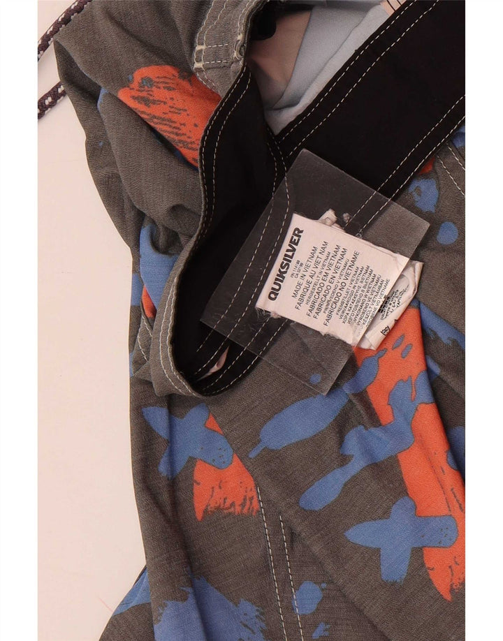 Quiksilver Mens Swimming Shorts Medium Grey Polyester