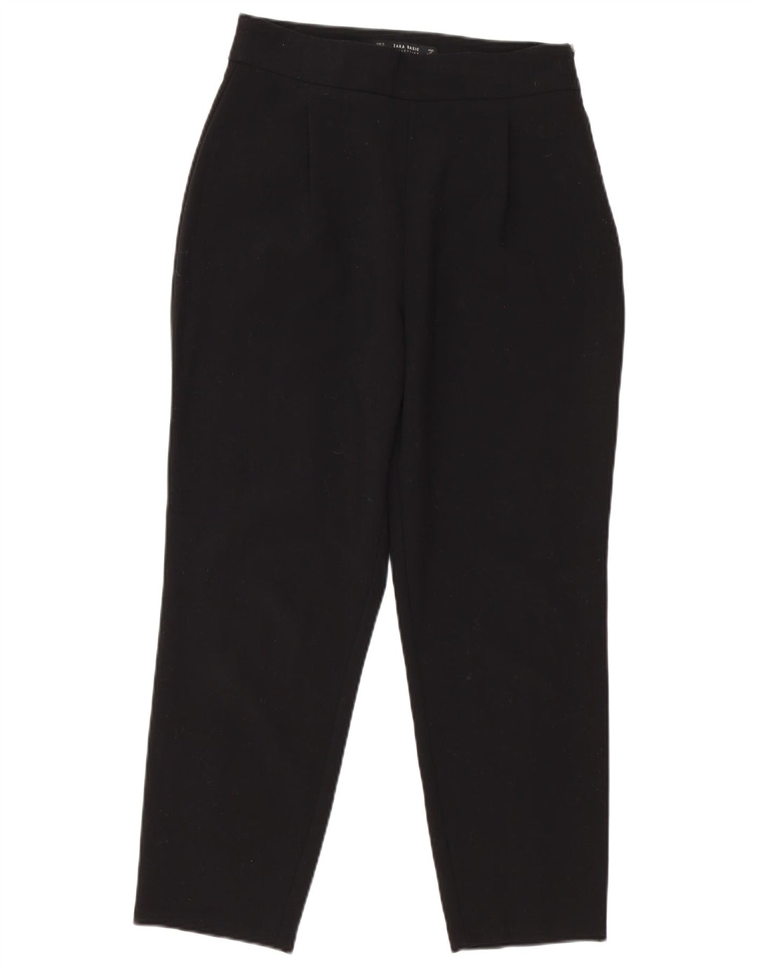 Zara Womens Tapered Casual Trousers Medium W30 L26 Black