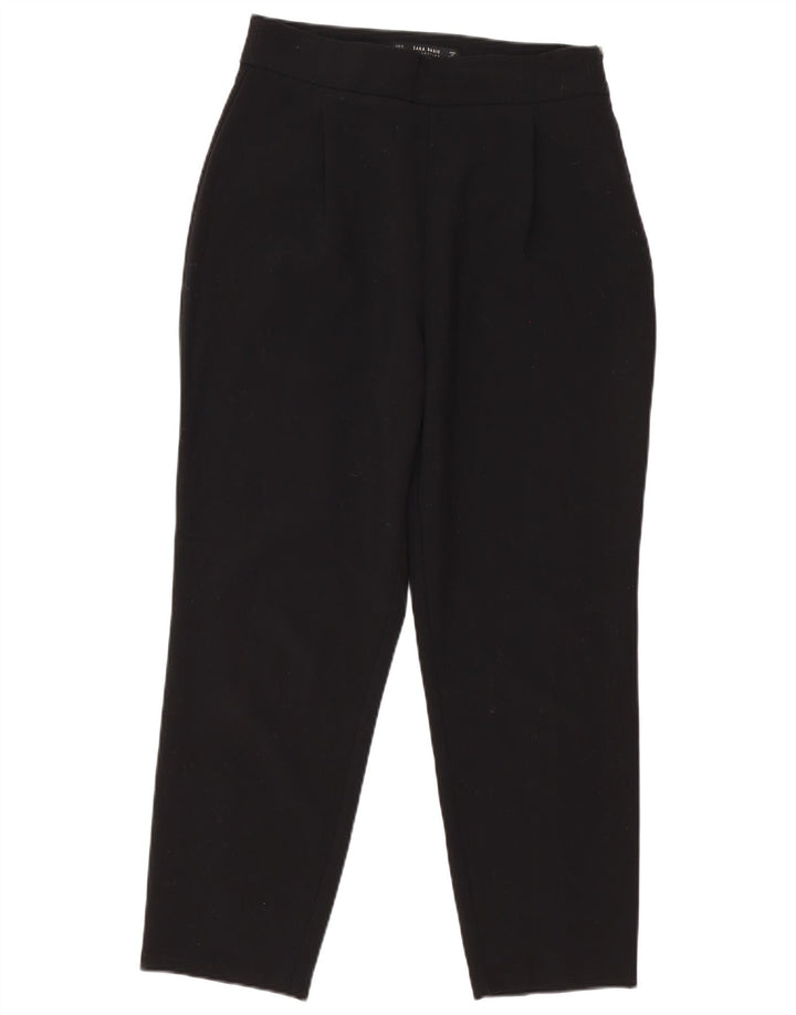 Zara Womens Tapered Casual Trousers Medium W30 L26 Black