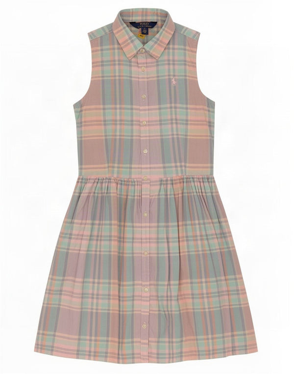Polo Ralph Lauren Girls Shirt Dress 15-16 Years Multicoloured Check
