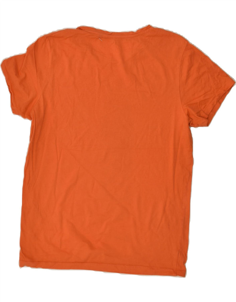 JACK & JONES Mens Graphic T-Shirt Top Medium Orange Cotton | Vintage Jack & Jones | Thrift | Second-Hand Jack & Jones | Used Clothing | Messina Hembry 