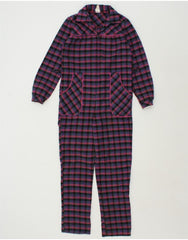 C&A Girls Jumpsuit 10-11 Years  Multicoloured Check Polyester