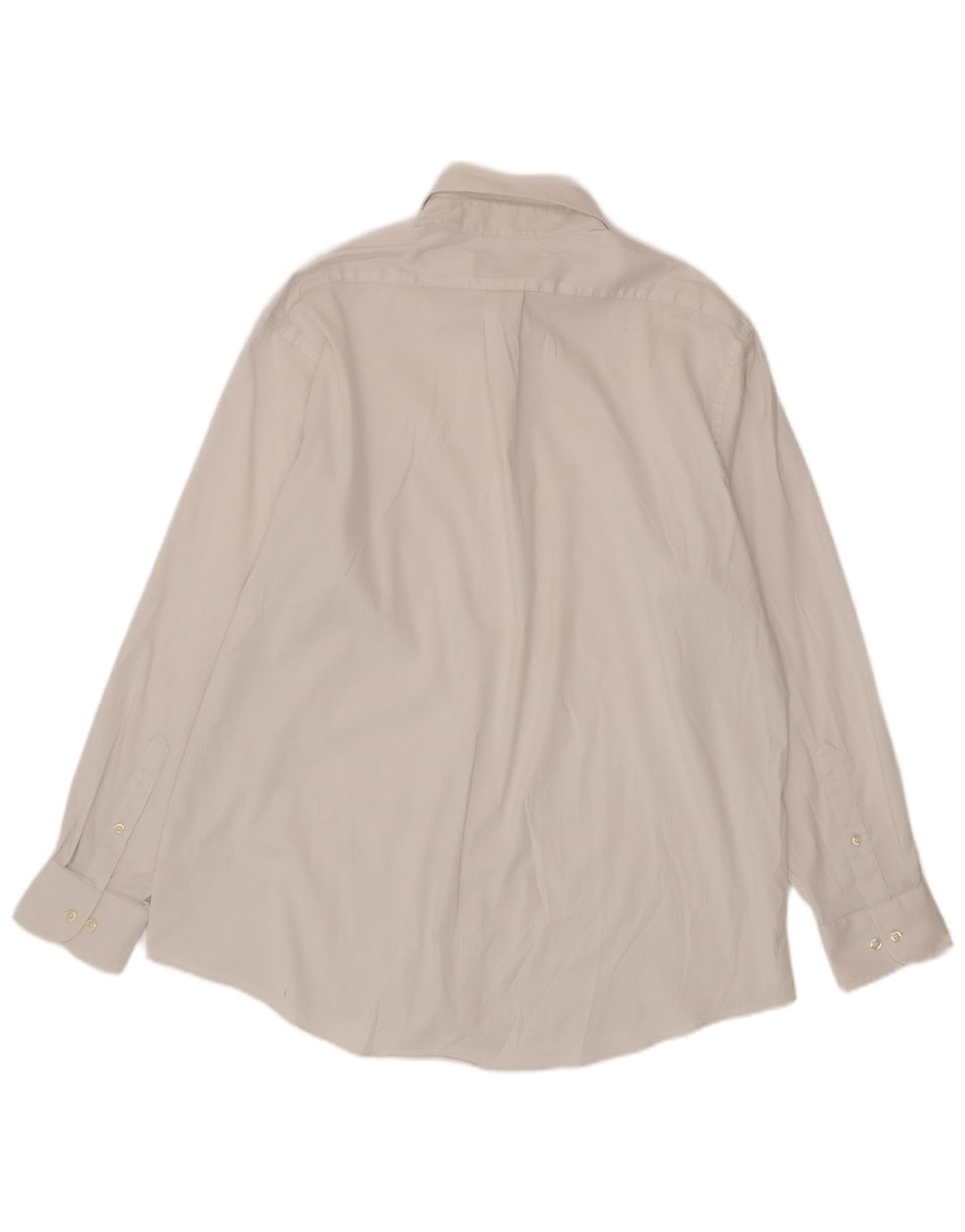 Chaps Mens Regular Fit Shirt Size 17 1/2 Large White Cotton
