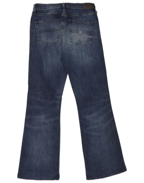 Tommy Hilfiger Womens Sylvia Flared Jeans W30 L32 Navy Blue Cotton