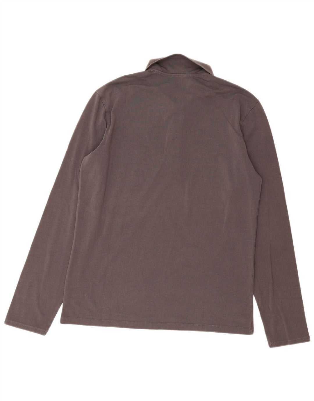 Guess Mens Long Sleeve Extra Slim Fit Polo Shirt Large Grey