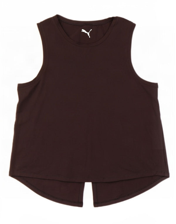 Puma Womens Vest Top UK 14 Medium Black Polyester