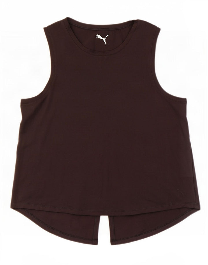 Puma Womens Vest Top UK 14 Medium Black Polyester