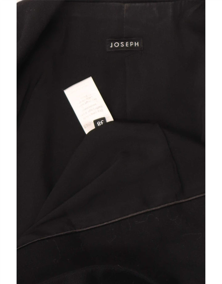 Joseph Womens 1 Button Blazer Jacket IT 38 XS Black Virgin Wool