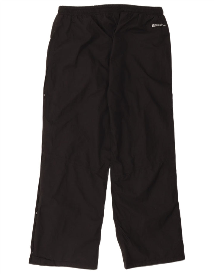 Mountain Warehouse Womens Waterproof Trousers UK 14 Large Black Nylon