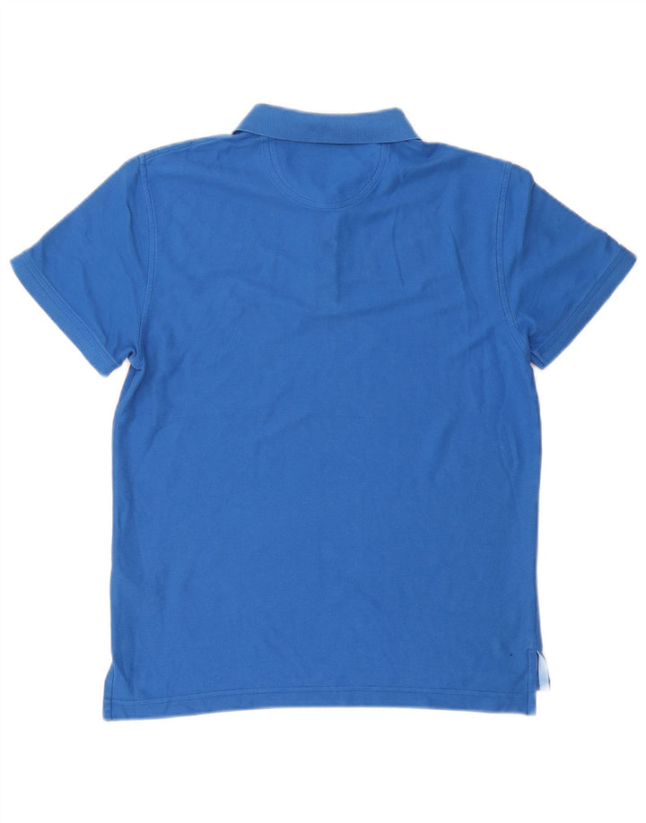 Izod Mens Slim Fit Polo Shirt Medium Blue Cotton