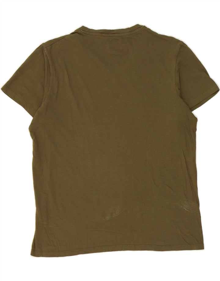 DIESEL Mens T-Shirt Top Large Khaki Cotton Vintage Diesel and Second-Hand Diesel from Messina Hembry 