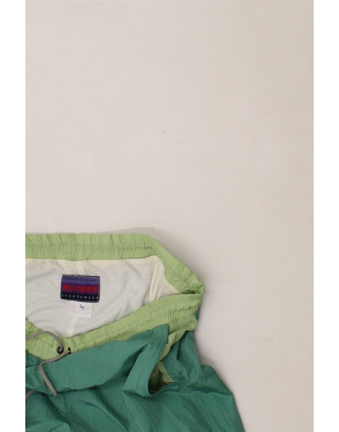 MC KEES Womens Tracksuit Trousers UK 10 Small  Green Colourblock Polyamide Vintage Mc Kees and Second-Hand Mc Kees from Messina Hembry 