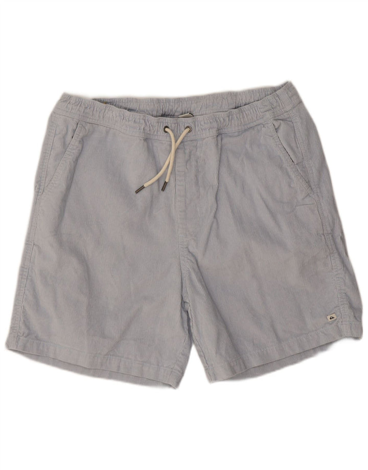 Quiksilver Mens Corduroy Shorts Medium W32 Blue Cotton