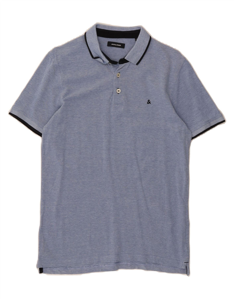 JACK & JONES Mens Polo Shirt Large Blue Cotton Vintage Jack & Jones and Second-Hand Jack & Jones from Messina Hembry 