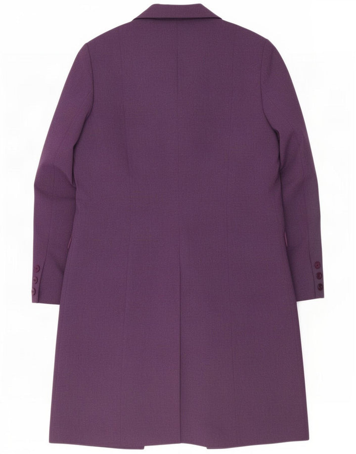 Modern Classics Womens Overcoat UK 12 Medium Purple Polyester