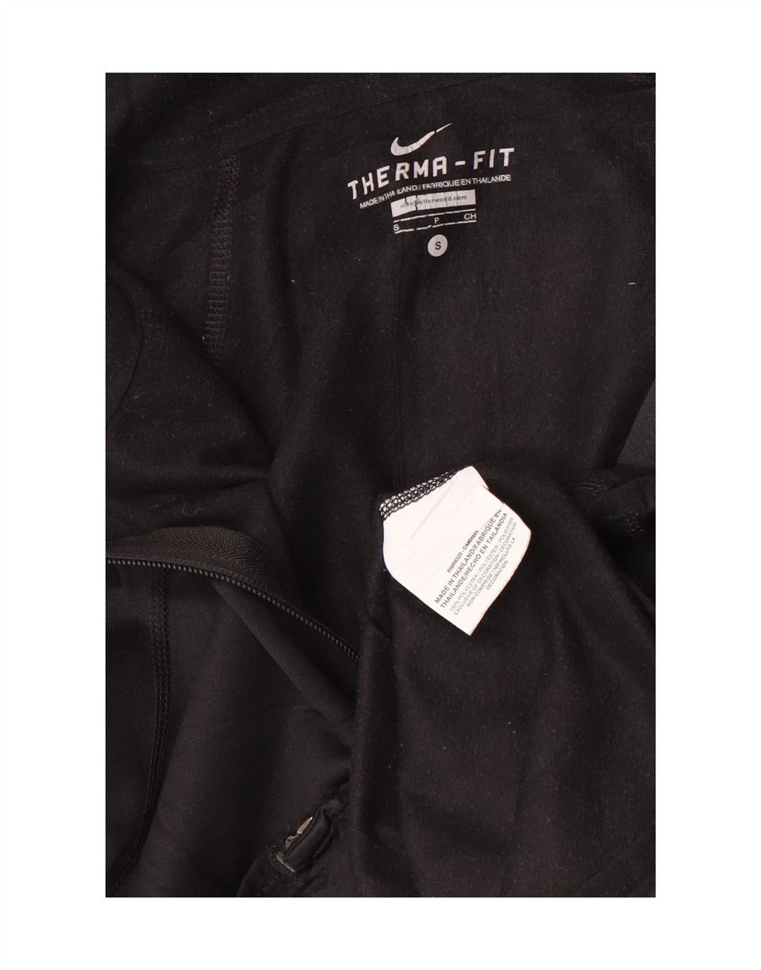 Nike Mens Therma-Fit Zip Hoodie Sweater Small Black Polyester