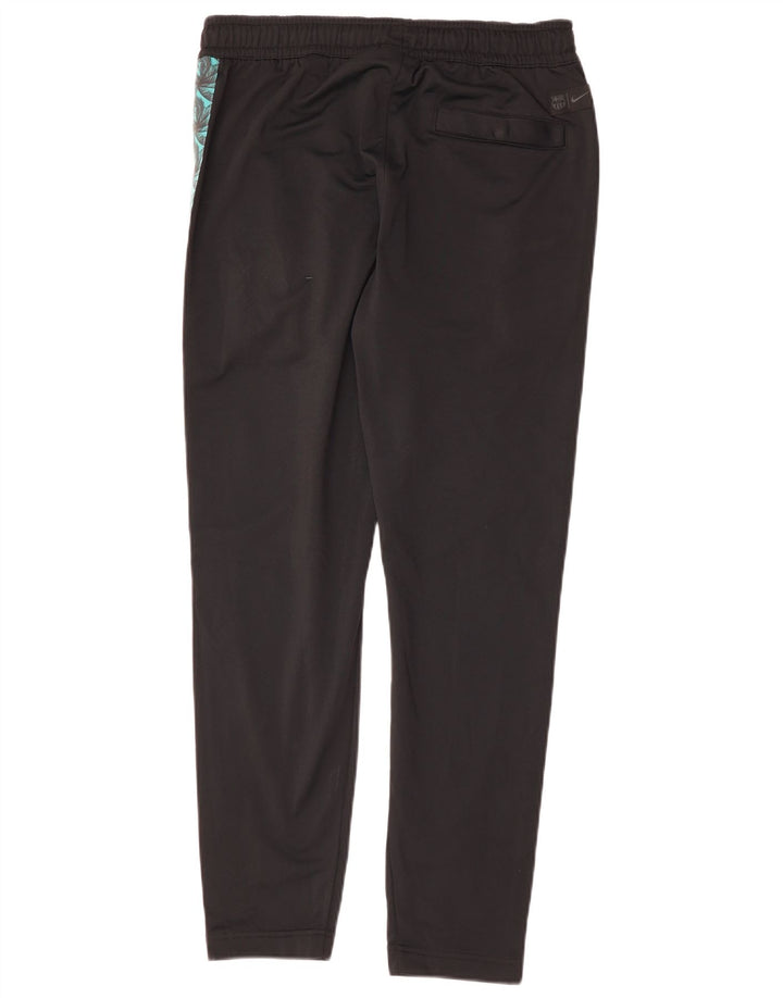 NIKE Mens Graphic Tracksuit Trousers Medium Black Colourblock Polyester