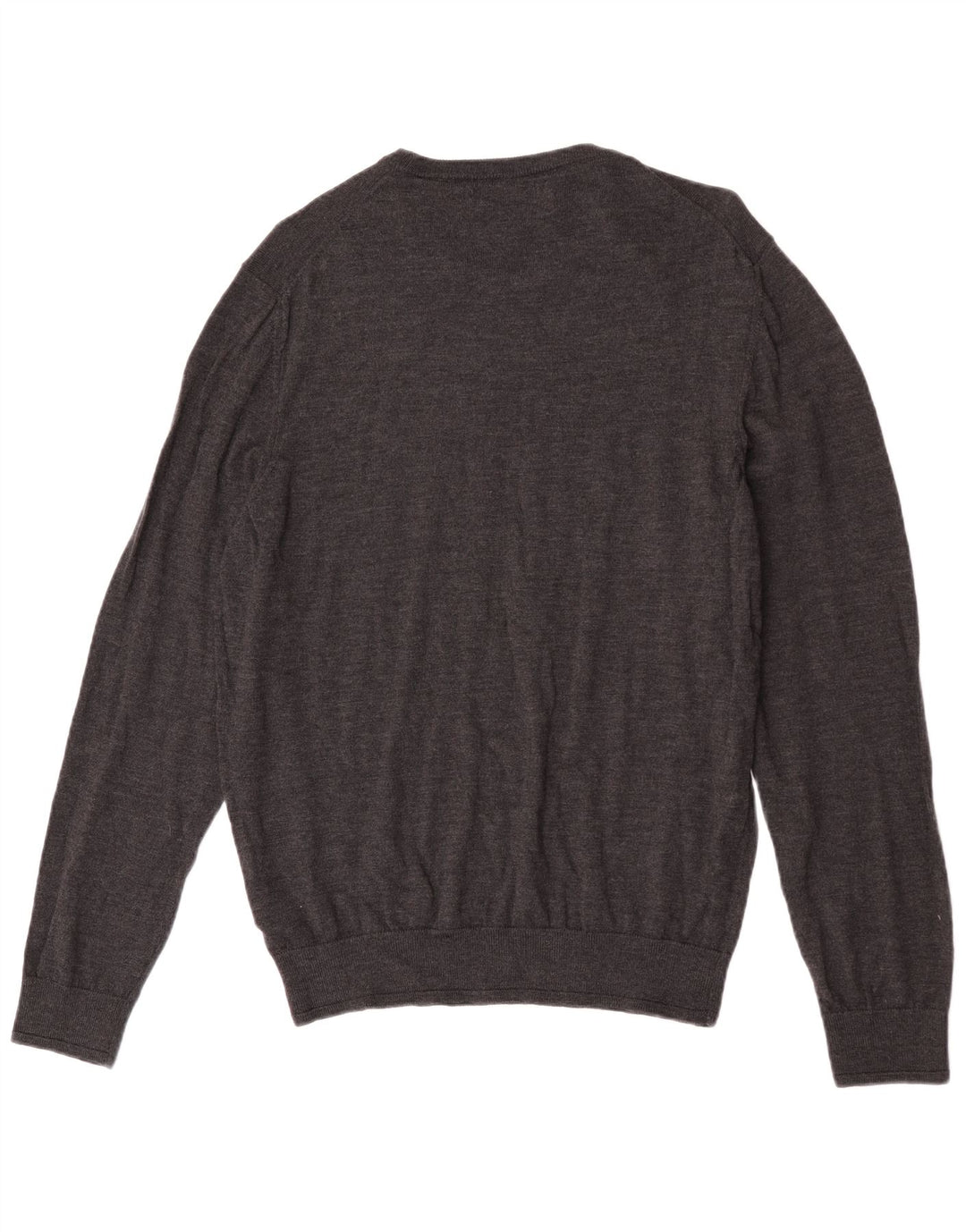 Penguin Mens Boat Neck Jumper Sweater XL Grey Merino Wool