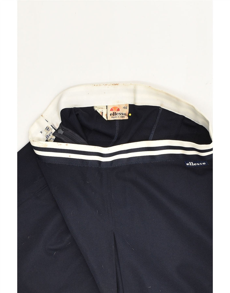 ELLESSE Womens Tennis Skirt IT 46 Large W27 Navy Blue Polyester | Vintage Ellesse | Thrift | Second-Hand Ellesse | Used Clothing | Messina Hembry 