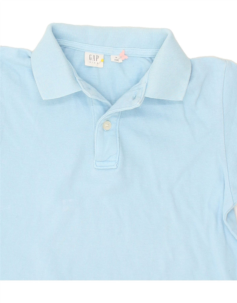 GAP Boys Polo Shirt 8-9 Years Medium Blue Cotton | Vintage Gap | Thrift | Second-Hand Gap | Used Clothing | Messina Hembry 