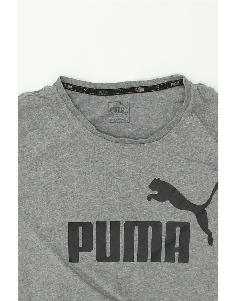 PUMA Mens Graphic T-Shirt Top 2XL Grey Cotton | Vintage Puma | Thrift | Second-Hand Puma | Used Clothing | Messina Hembry 