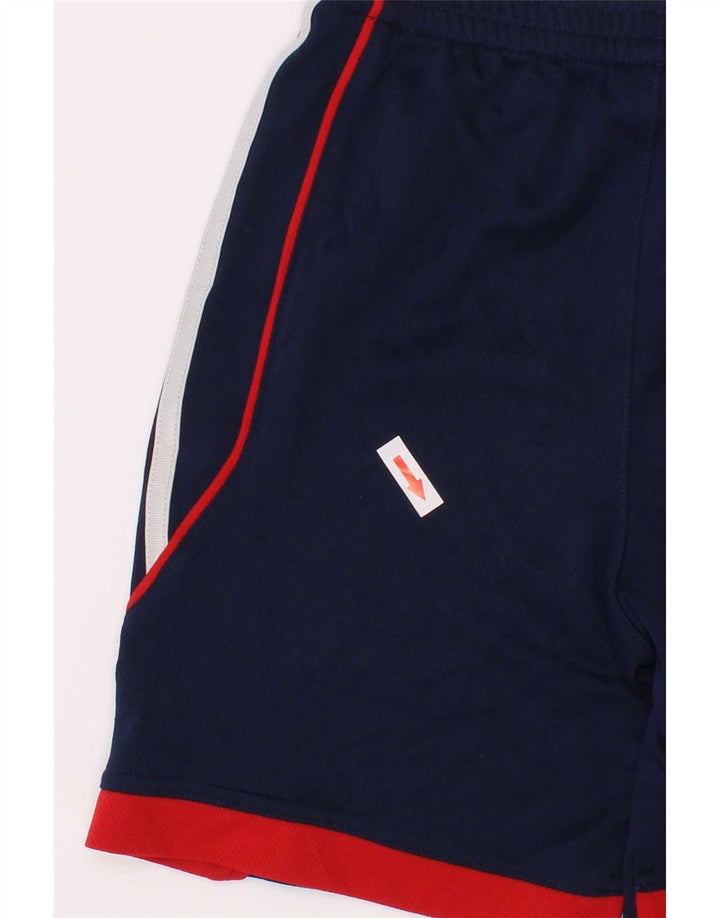 Adidas Boys Sport Shorts 5-6 Years Navy Blue Colourblock Polyester