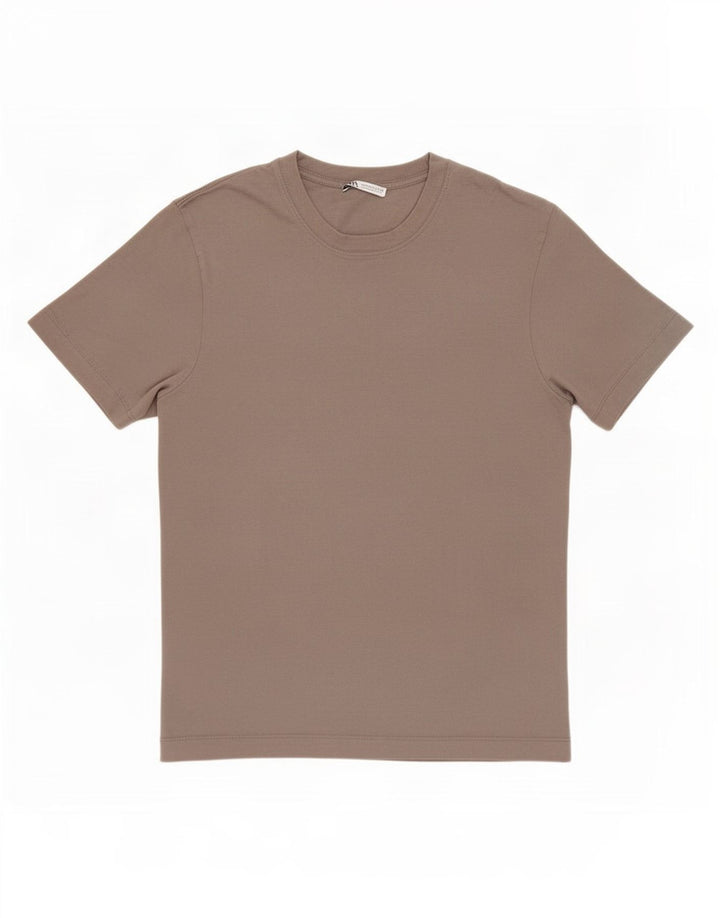 Zara Mens T-Shirt Top Medium Grey