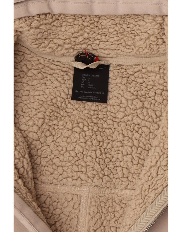 Jack Wolfskin Womens Hooded Windbreaker Coat UK 10/12 Medium Beige