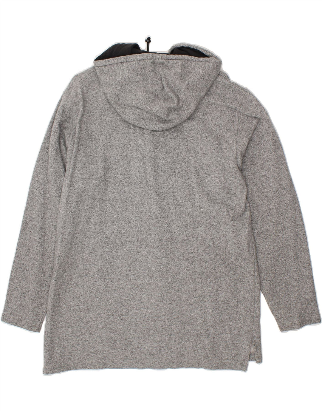 ASICS Womens Hooded Tracksuit Top Jacket UK 16 Large Grey Cotton Vintage Asics and Second-Hand Asics from Messina Hembry 