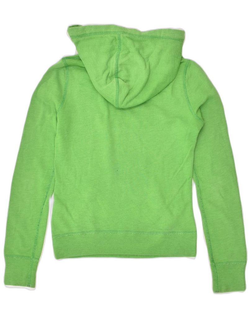 ABERCROMBIE & FITCH Girls Graphic Hoodie Jumper 12-13 Years Large Green | Vintage Abercrombie & Fitch | Thrift | Second-Hand Abercrombie & Fitch | Used Clothing | Messina Hembry 