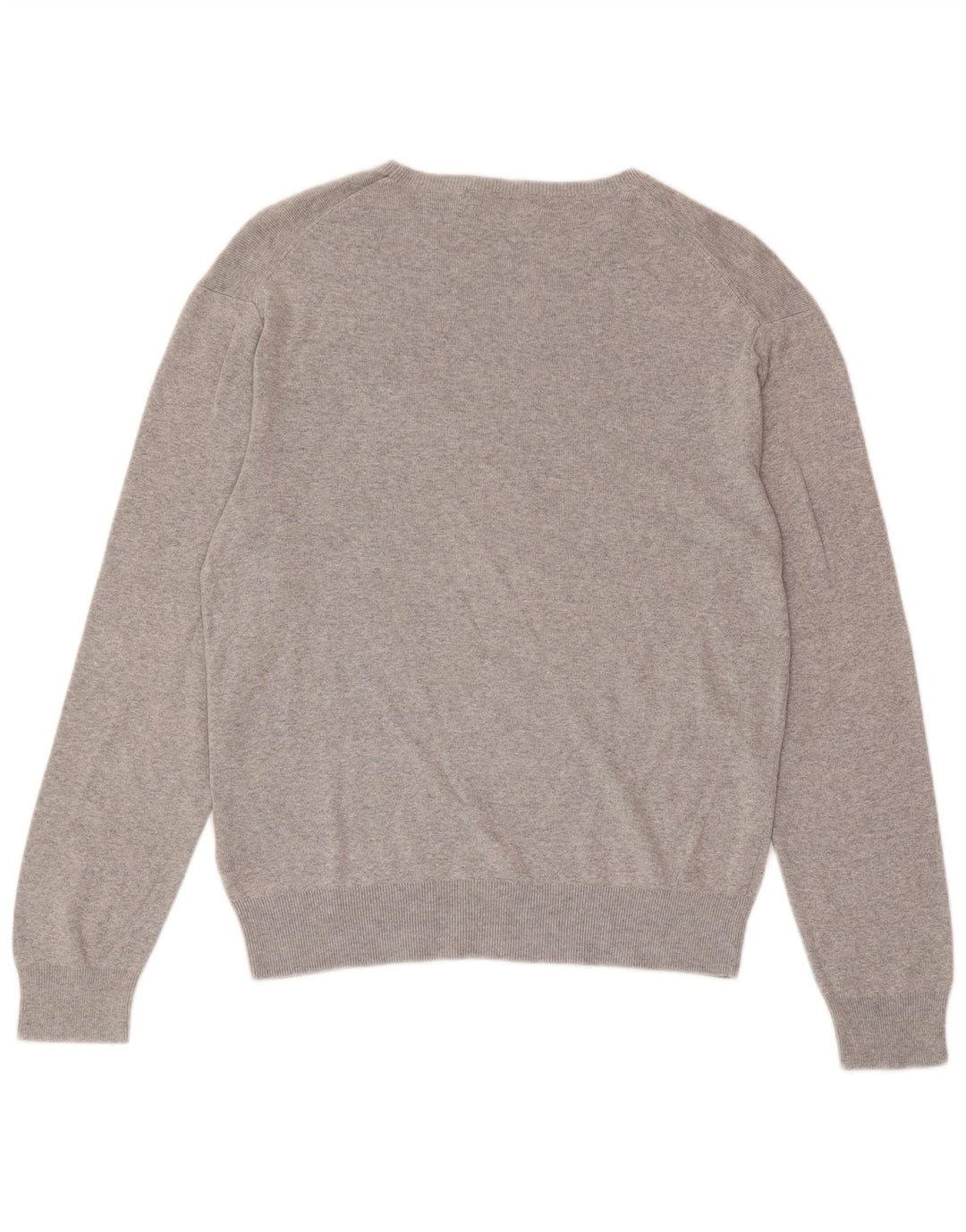 POLO RALPH LAUREN Mens Slim Fit Boat Neck Jumper Sweater Medium Grey