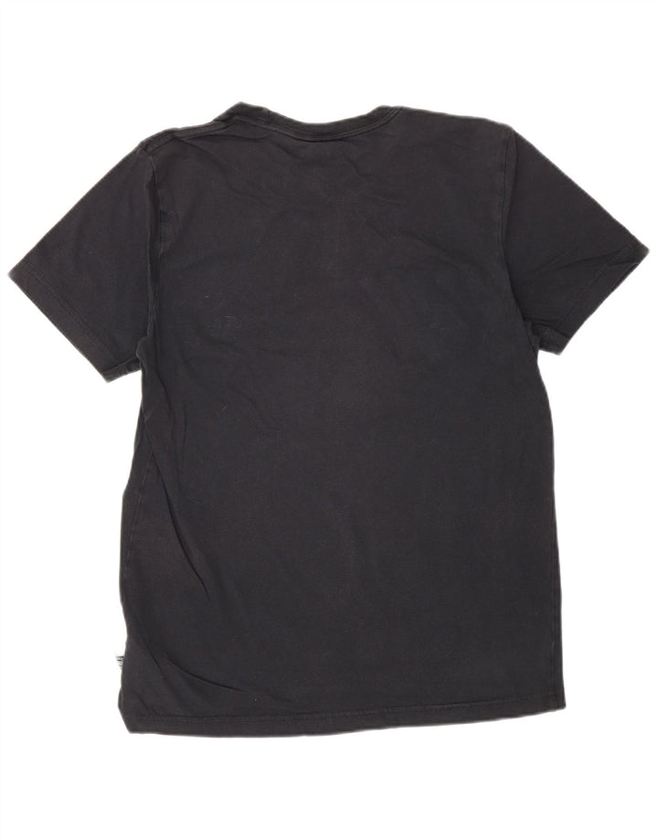 ADIDAS Mens Graphic T-Shirt Top Medium Black Cotton
