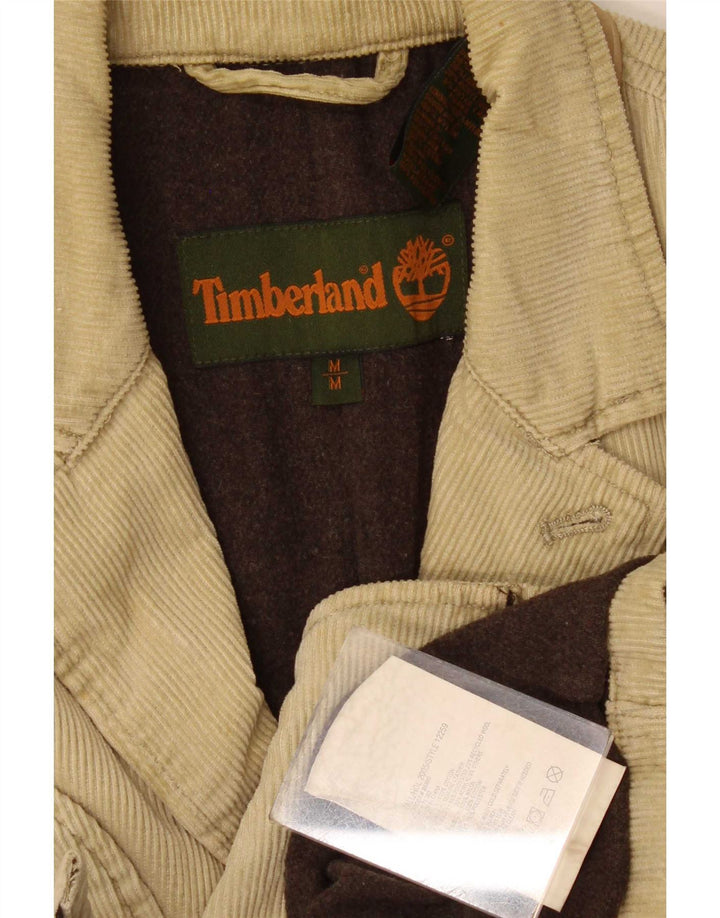 Timberland Mens 3 Button Corduroy Blazer Jacket UK 38 Medium Beige Cotton