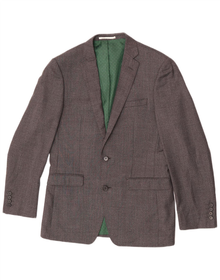 French Connection Mens 2 Button Blazer Jacket UK 36 Small Grey Wool