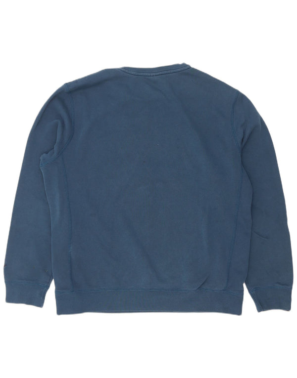 Puma Mens Graphic Sweatshirt Jumper Large Blue Cotton
