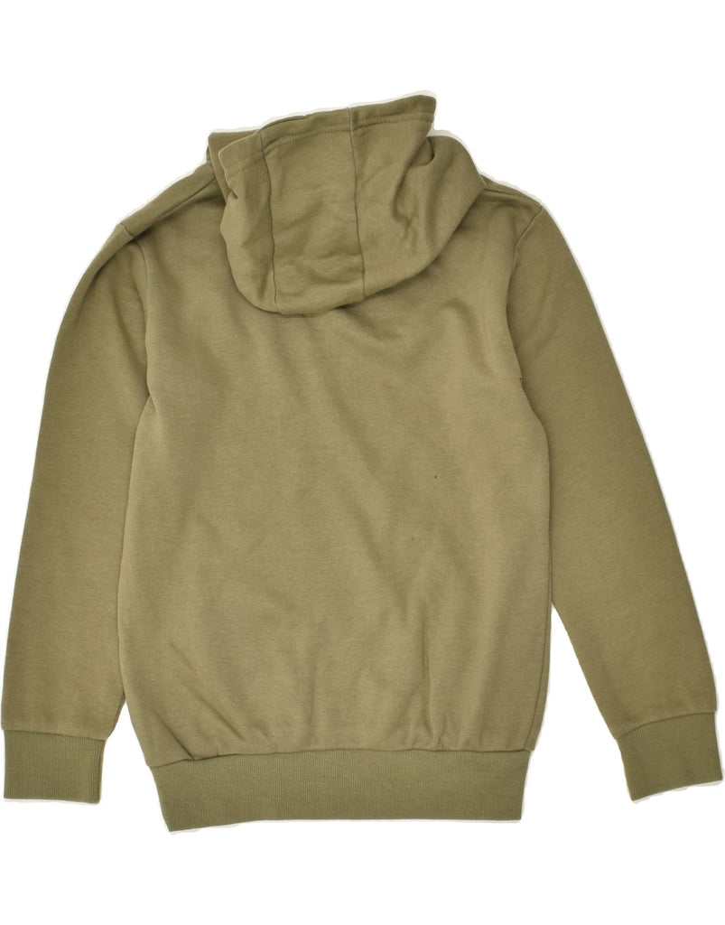 MCKENZIE Boys Graphic Hoodie Jumper 12-13 Years Khaki Cotton | Vintage Mckenzie | Thrift | Second-Hand Mckenzie | Used Clothing | Messina Hembry 