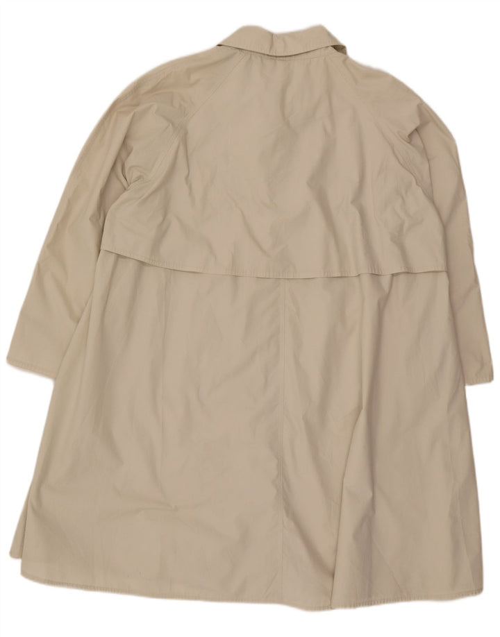Andrea Mare Womens Loose Fit Trench Coat UK 14 Medium Beige Polyester
