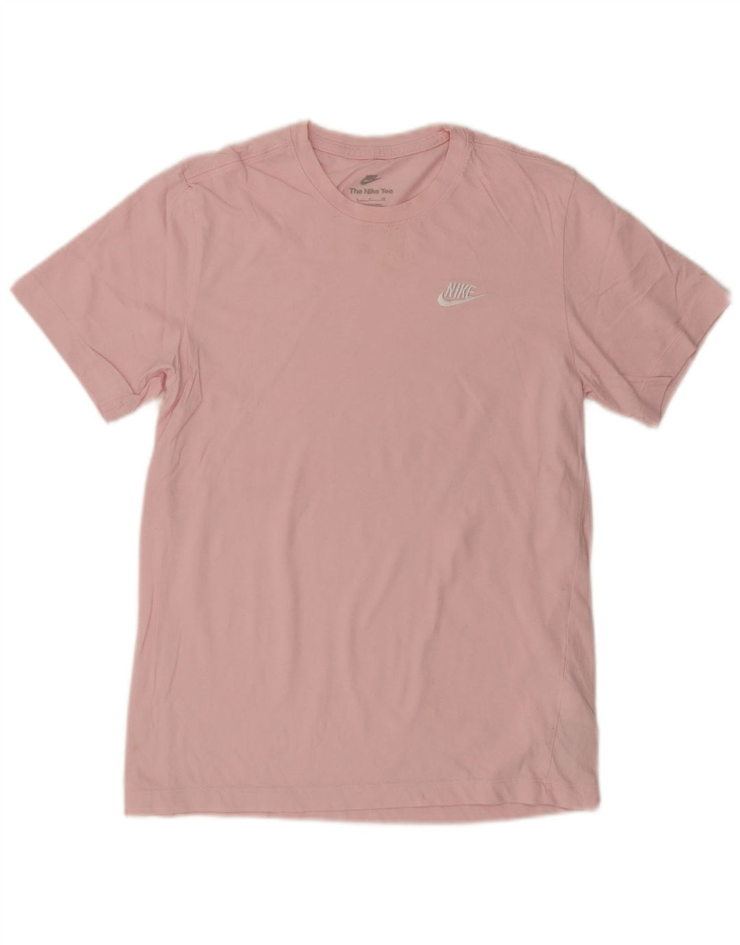 Nike Womens T-Shirt Top UK 10 Small Pink Cotton