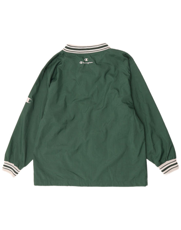 Champion Mens Graphic Pullover Tracksuit Top Jacket XL Green Colourblock