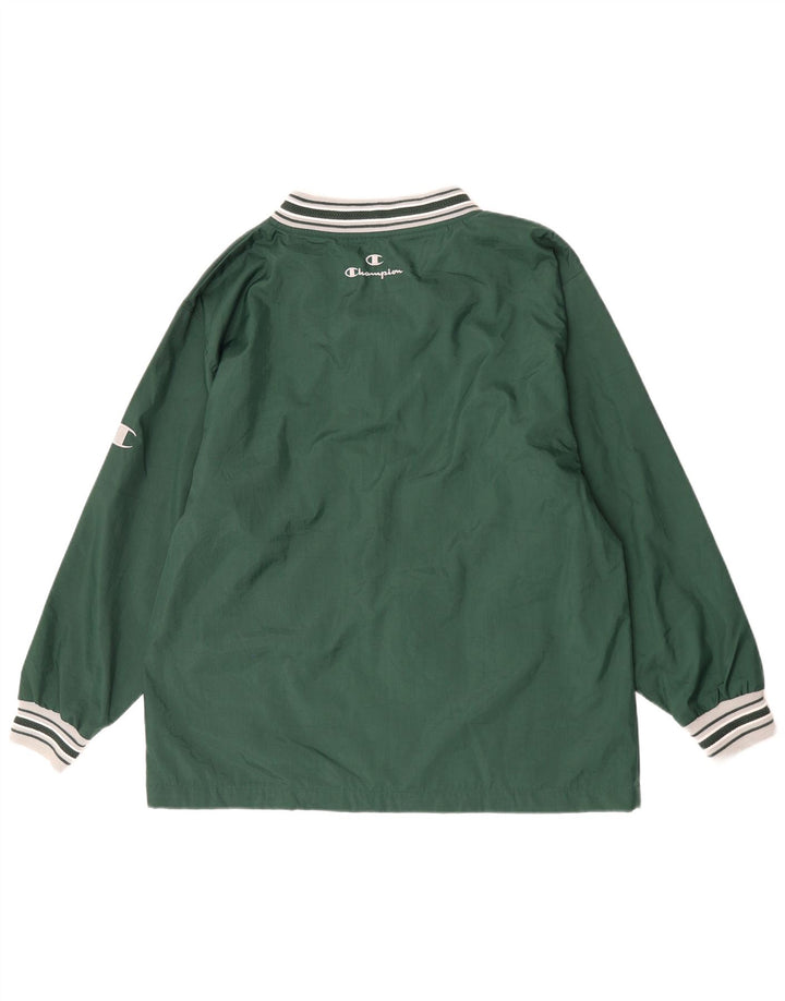 Champion Mens Graphic Pullover Tracksuit Top Jacket XL Green Colourblock