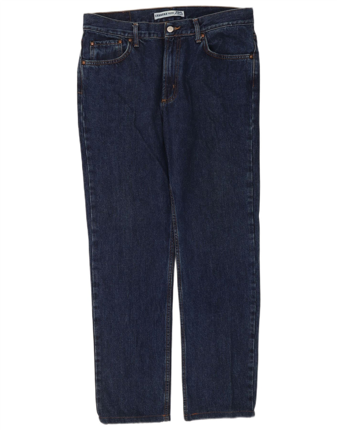 Carrera Mens 700 Straight Jeans W36 L32 Navy Blue Cotton